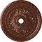 Ekena Millwork Palmetto Ceiling Medallion (Canopies up to 7 5/8"), 31 1/2"OD x 3 5/8"ID x 1 3/4"P, Copper Penny CM31PMCPS - alternate 1